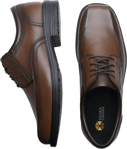 Miniatura 8 de Shoes for Crews Dress Shoes for Men, Mens Oxfords, Zapatos De Vestir para Hombre, Slip Resistant, Safety, Brown or Black