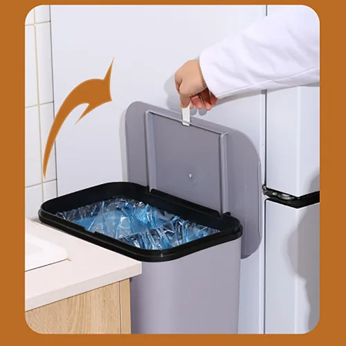 Miniatura 6 de Contenedor de compostaje para cocina, cocina, compostaje, papelera de cocina, compostador de cocina, papeleras extraíbles, cubos de basura Blanco