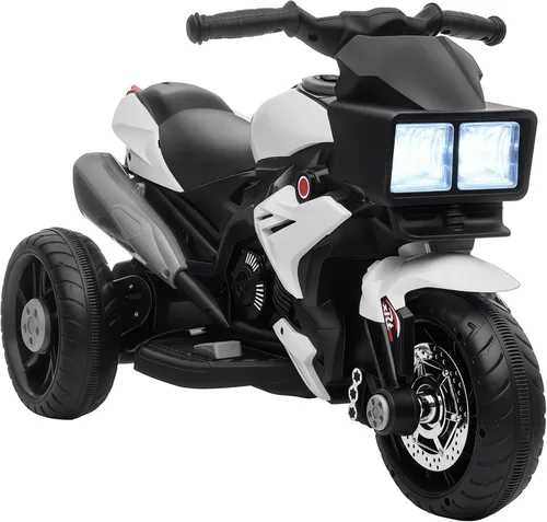 Aosom Motocicleta para niños de 6V, juguete de montar para niños pequeños, batería de alta tracción, mini moto eléctrica con interruptor de