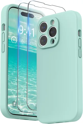 Miniatura 28 de SURPHY Funda diseñada para iPhone 14 Pro Max con protector de pantalla, (con protección de cámara y forro de microfibra suave), funda de silicona