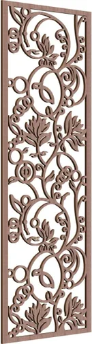 Miniatura 111 de 9 3/8"W x 24 3/8"H x 1/4"T Caspio Decorativos Paneles De Pared De Madera De Calado, Roble Rojo rojo (Red Oak)