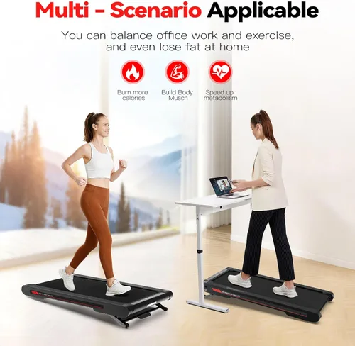 Miniatura 6 de Sperax Walking Treadmill Pad with APP, 3 in 1 Under Desk Treadmill, 400W Low Noise Walking Vibration Pad with Remote Control,Portable Treadmills for