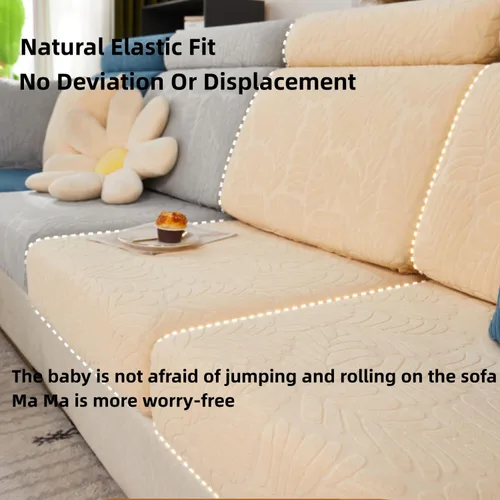 Miniatura 2 de Funda mágica universal para interior de sofá, funda de sofá resistente al desgaste, funda de sofá modular en forma de L, diván con cojín separado