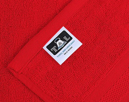 Miniatura 4 de Towel and Linen - Juego de toallas Mart color borgoña, 2 toallas de baño, 2 toallas de mano y 4 paños de 2 capas de baja torsión de 600 GSM, hilado
