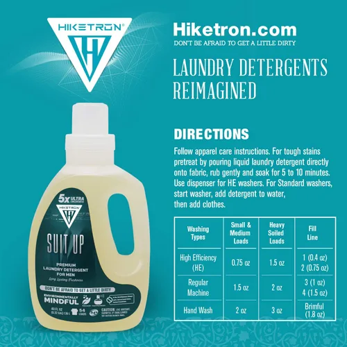 Miniatura 6 de Hiketron 5X Ultra Concentrado Detergente líquido perfumado de larga duración Elimina manchas difíciles Apto para máquina Fresco delicado