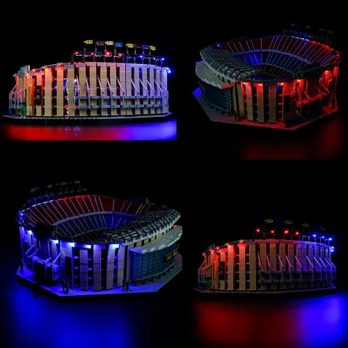 Miniatura 6 de Kit de luces LED RC compatible con Lego 10284, kit de iluminación de edificio para (FC Barcelona). (Solo kit de luz Led) (RC con sonido)