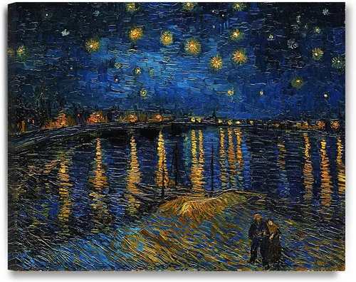 Miniatura 14 de DECORARTS - Serie de pinturas enmarcadas de Vincent Van Gogh (favoritos) – impresión giclée de arte en lienzo.