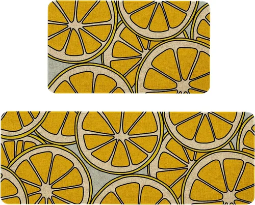 Miniatura 44 de Mloabuc® Tapete decorativo de flores, tapetes de cocina de arpillera de arpillera para mujer, accesorios de cocina para exteriores, 17 x 30 pulgadas