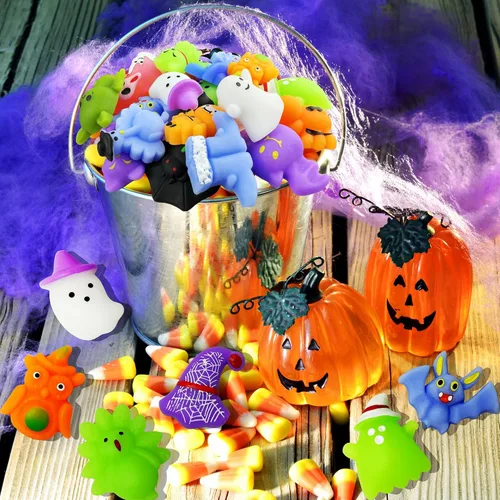 Miniatura 6 de VOVEA Juguetes Squishy Mochi de Halloween 30 PCS, Squishies Regalos de Fiesta para Niños, Rellenos para Bolsas de Dulces y Bolsas de Regalos, Dulces