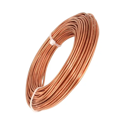 Miniatura 2 de Alambre de cobre suave 99.9%, calibre 6/diámetro de 4.1 mm, 3.8m/12.5 pies, carrete de 1 libra, alambre de cobre puro, alambre para hacer joyas