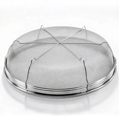 Miniatura 2 de Colador de malla fina para cocina, tazón de colador de acero inoxidable para pasta, arroz, fruta, cestas de malla metálica con base de reposo