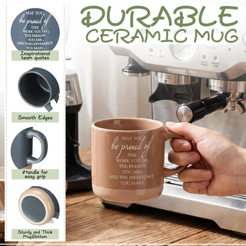 Miniatura 3 de Didaey 10 tazas de agradecimiento a granel CNA Week Gifts Bulk 13 oz Tazas de café de cerámica inspiradoras May You Be Proud Regalo