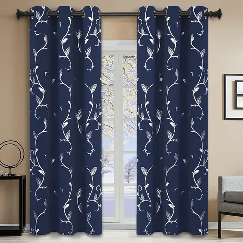 Miniatura 97 de BUHUA Cortinas Opacas de 63 Pulgadas de Largo, 2 Paneles con Aislamiento Térmico, Tratamiento de Ventana para Dormitorio, Cortinas Oscurecedoras