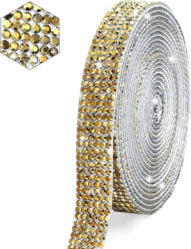 Miniatura 14 de Tiras negras autoadhesivas con diamantes de imitación y cristal, cinta de brillo con diamantes de 2 mm para manualidades artísticas, boda, Navidad