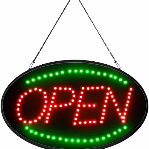 Miniatura 9 de Letrero de luz de neón LED con animación de encendido/apagado y encendido/apagado, dos interruptores para negocios (letrero de barra L02)