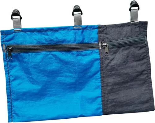 Amagogo Bolsa organizadora de hamacas, bolsa colgante, bolsa de almacenamiento portátil para hamaca, contenedor de almacenamiento para camping, Azul
