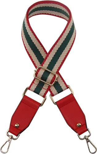 Duwi Correa ancha para bolso y bolso, estilo de guitarra, tejido jacquard, correa de repuesto de lona multicolor ajustable para bolso cruzado