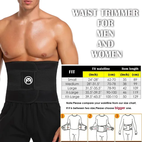 Miniatura 7 de Moolida - Faja para modelar la cintura, perder peso y reducir tallas para mujer u hombre; faja para brindar soporte a la espalda durante