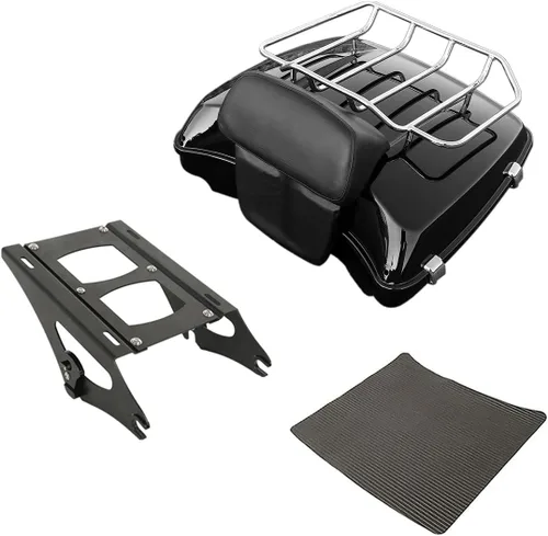 Miniatura 13 de TCMT Respaldo Trasero con Caja de Equipaje de Motocicleta de 14 cm para Harley Touring 2014-2025 CVO Road King Road Glide Street Glide Electra Glide