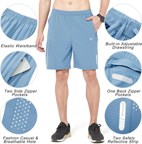 Miniatura 221 de NORTHYARD - Pantalones cortos deportivos para correr para hombres, ligeros, de secado rápido, 7, 5 o 9 pulgadas, para senderismo, deportes, gimnasio