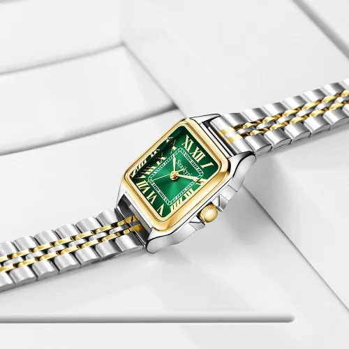Miniatura 2 de Classic Relojes cuadrados de mujer con números romanos, de vestir, informal