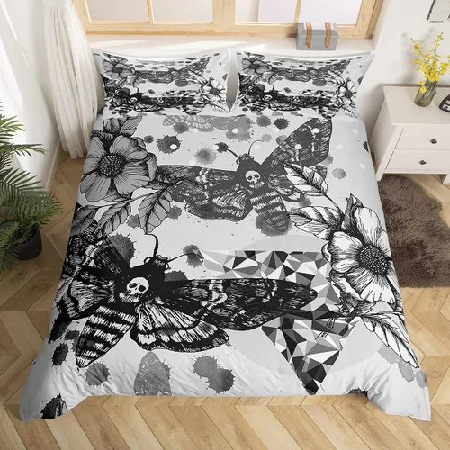 Miniatura 21 de Feelyou Juego de ropa de cama color verde azulado, tamaño individual, funda de edredón turquesa, azul, gris, grunge, degradado, para niños, niñas