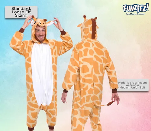 Miniatura 3 de FUNZIEZ! - Disfraz de Halloween para adultos, de animales y criaturas marinas mameluco de felpa para adultos (mujeres y hombres)