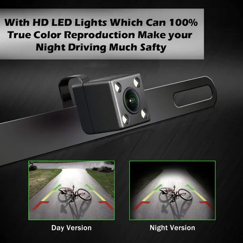 Miniatura 4 de Cámara HD de respaldo para visión trasera, placa de matrícula de visión nocturna, impermeable, compatible con radio de coche Sony XAV-AX150