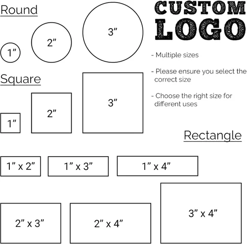 Miniatura 3 de Sello personalizado con texto de logotipo, sello de goma personalizado con asa, sellos de dirección para negocios o manualidades, cuadrado de 1