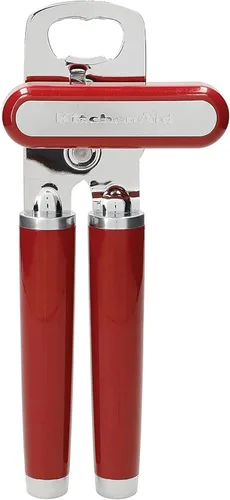 Miniatura 11 de KitchenAid - Abrelatas multifunción clásico y abrebotellas de fácil uso, rueda de corte de acero inoxidable ultra afilada, mangos ergonómicos Negro