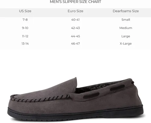 Miniatura 5 de Dearfoams Men's Keaton Memory Foam Moccasin with Wide Widths Slipper