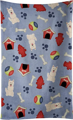 Miniatura 147 de Caroline's Treasures BB2654KTWL Dog House Collection Airedale - Toalla de cocina para invitados, toalla de baño decorativa para cara, té, paño