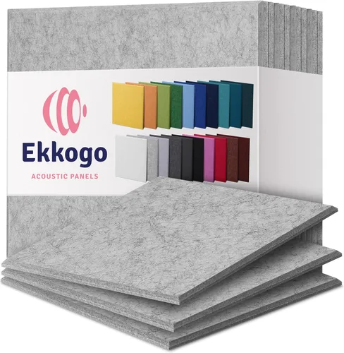 Miniatura 35 de Paneles insonorizantes de alta densidad para pared, forma hexagonal, paquete de 12 unidades de 14" x 12.1" x 0.4", color azul mezclilla Azul denim