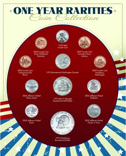 Colección de Monedas Raras de un Año, Monedas Genuinas Acuñadas en los Estados Unidos, Americana Coleccionable, Certificado de Autenticidad –