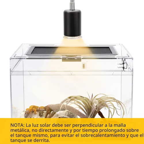 Miniatura 9 de HELIME Kit de terrario de policarbonato para reptiles, 7 piezas, hábitat para tarántula, lagartos, ranas, geckos o cangrejos ermitaños, tanque