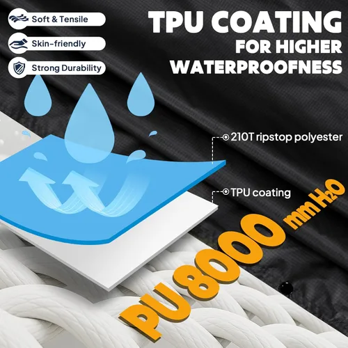 Miniatura 3 de ANYOO Poncho de lluvia con capucha para adultos, impermeable, ligero, para hombres y mujeres, chaqueta de lluvia reutilizable para emergencias al