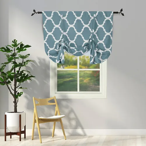 Miniatura 26 de Melodieux - Cortinas de bolsillo de moda marroquí para cocina, cafetería o baño, pequeñas ventanas