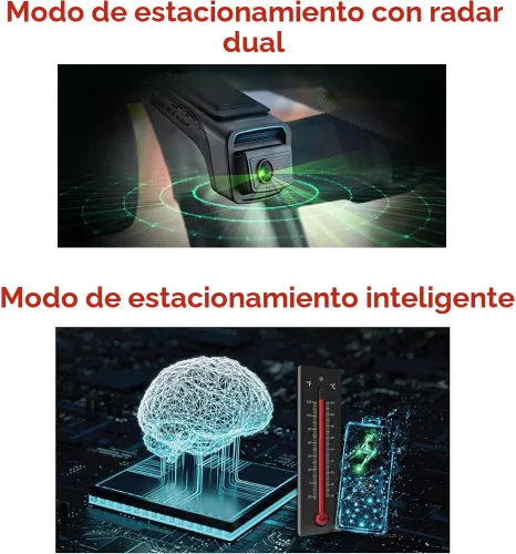 Miniatura 5 de Thinkware 4K Cámara de tablero dual U3000 PRO, frontal y trasera con Sony STARVIS 2, estacionamiento por radar, visión nocturna súper 4.0, Wi‑Fi
