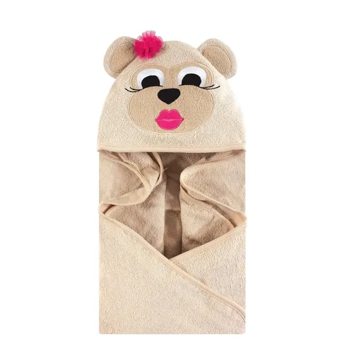 Miniatura 94 de Hudson Baby Toalla unisex de algodón con capucha con cara de animal para bebé, abeja amarilla, talla única Amarillo Bee