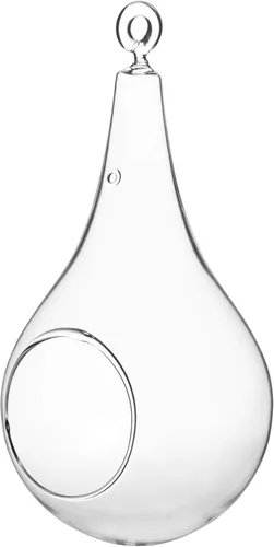 Miniatura 9 de WGV - Terrario de cristal colgante para plantas, ancho de 3 pulgadas, altura de 6 pulgadas, bombilla de aire para suculentas, jarrón transparente