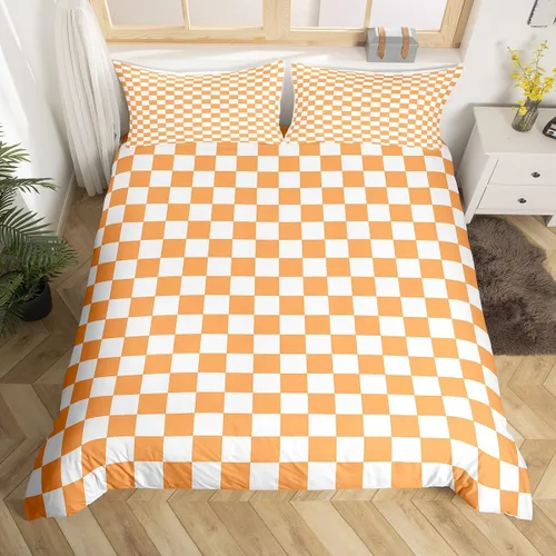 Miniatura 10 de Manfei Juego de ropa de cama de silueta de ciervo, tamaño individual, funda de edredón con patrón de flechas y cuernos con 1 funda de almohada