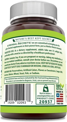 Miniatura 3 de Herbal Secrets Suplemento de luteína con zeaxantina 40 mg por porción 60 cápsulas blandas Sin OMG Sin gluten Fabricado en Estados Unidos