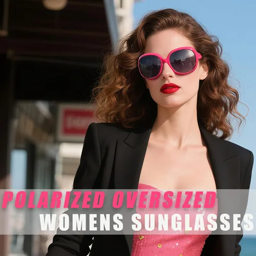 Miniatura 116 de Joopin Lentes de sol de gran tamaño para mujer, polarizados, grandes, para conducción, protección UV, grandes sombras