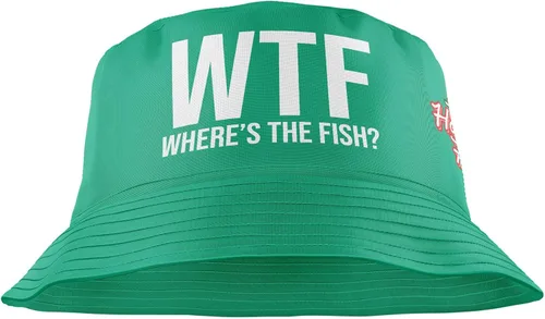 Miniatura 2 de Regalos de pesca para hombres, WTF Wheres The Fish, divertido sombrero de pesca, sombrero de pescador, sombrero de sol para pesca Wtf - Verde