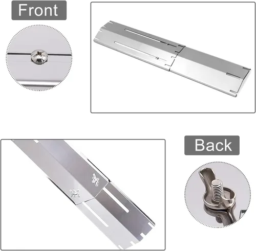Miniatura 6 de Protector universal para placa de calor ajustable y resistente, tienda de campaña de calor de acero inoxidable, cubierta de quemador, barra