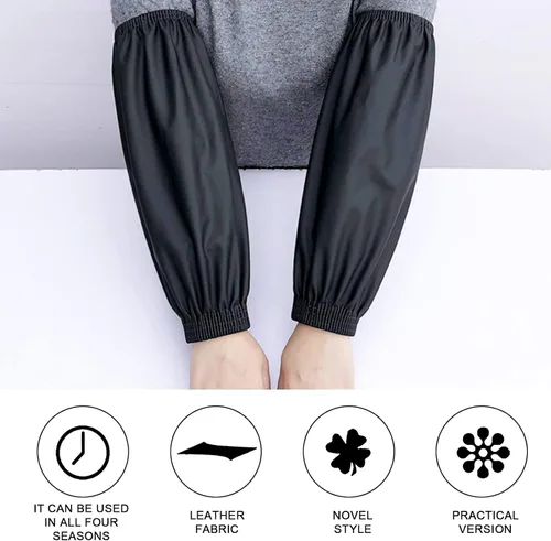 Miniatura 4 de Fundas impermeables para brazos, 2 pares de fundas de poliuretano para limpiar peces, mangas de brazo para lavar platos, manga impermeable