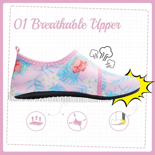Miniatura 2 de HIITAVE Zapatos acuáticos antideslizantes para la playa, natación, secado rápido, calcetines acuáticos para niños y niñas pequeños