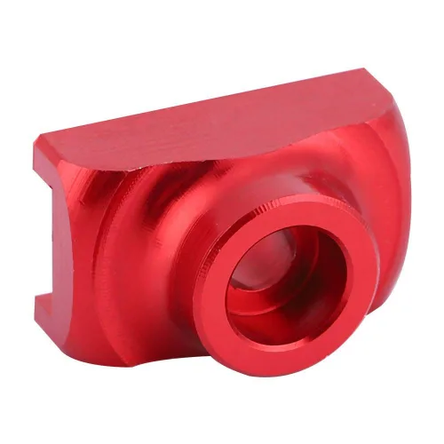 Miniatura 6 de tendicatena i, tensor de cadena, tensor de cadena de ciclo Ajustador de fijación de aleación de aluminio para bicicleta plegable (rojo)