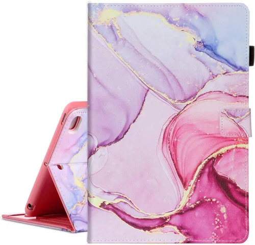 Miniatura 24 de Dteck Funda para iPad mini 5/4/3/2/1 - [Diseño de flores en relieve] Funda tipo folio clásica