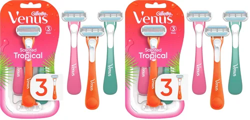 Miniatura 10 de Gillette Venus Tropical - Maquinilla de afeitar desechable para mujer, 3